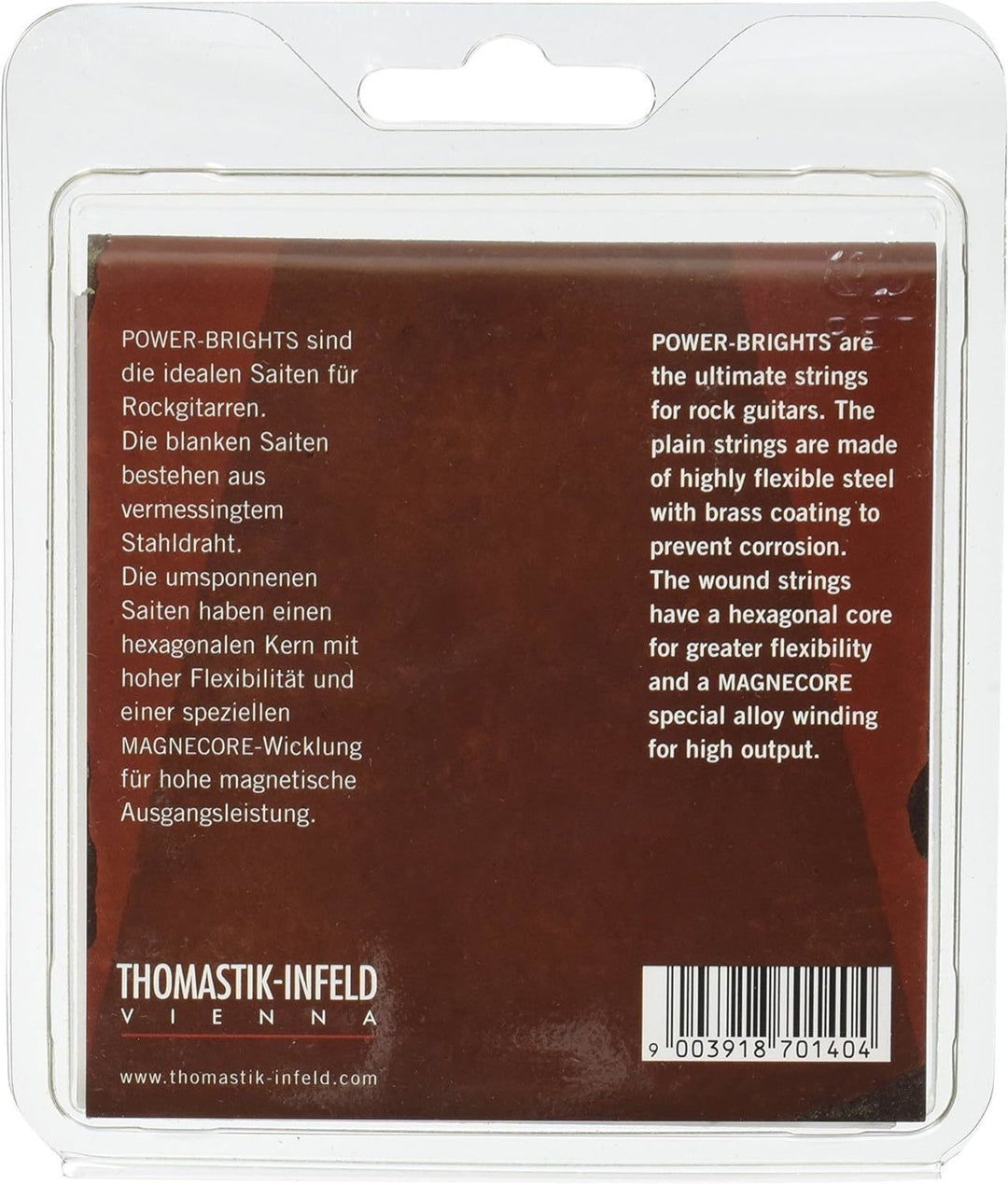 Cordes Thomastik-Infeld pour guitare électrique Power Brights Series - set 009 heavy (RP109)