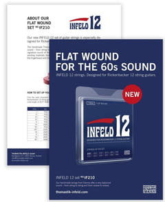 Thomastik-Infeld Strings pour guitare électrique - 12 cordes à filet plat (IF210)