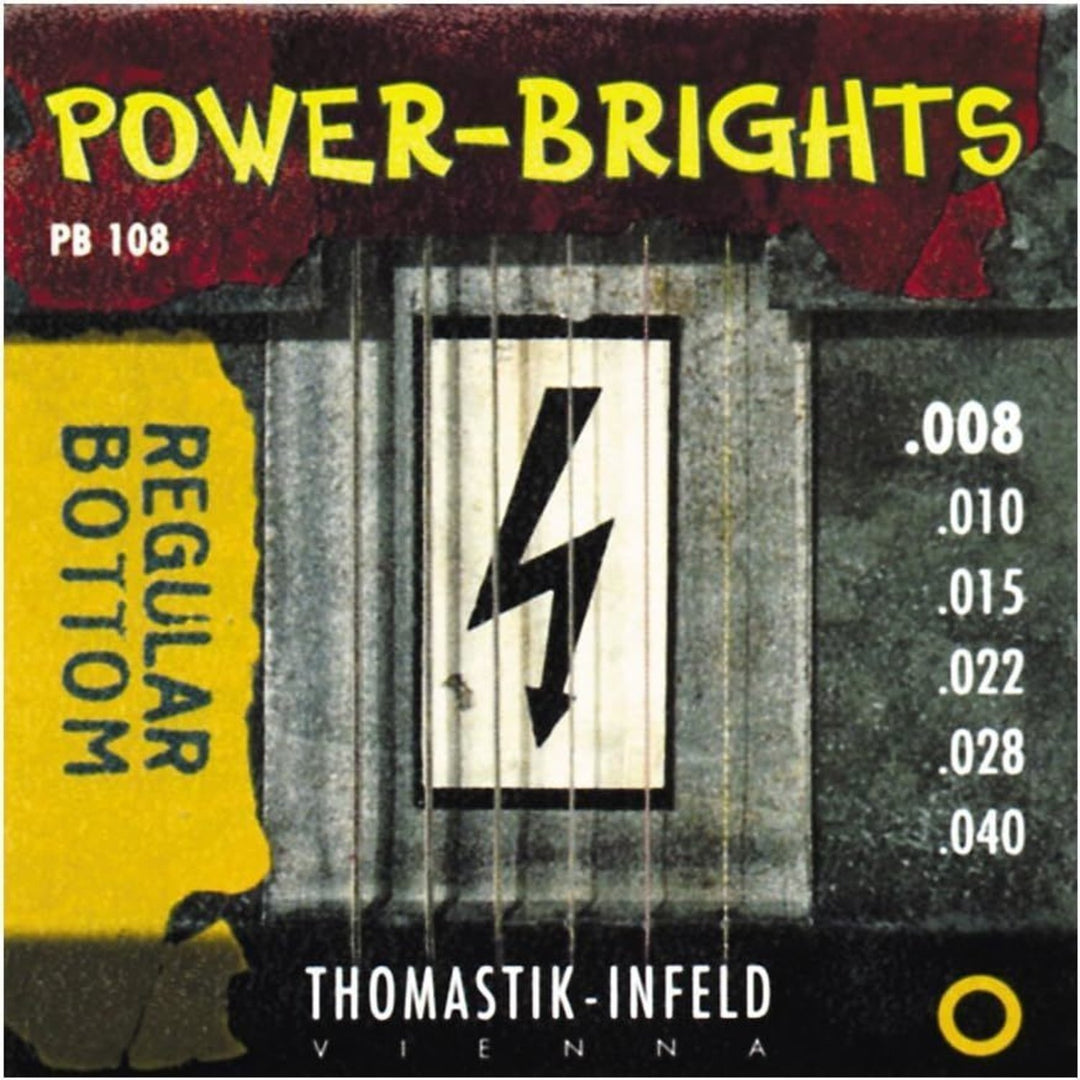 Cordes Thomastik-Infeld pour guitare électrique Power Brights Series - Set 008 (PB108)
