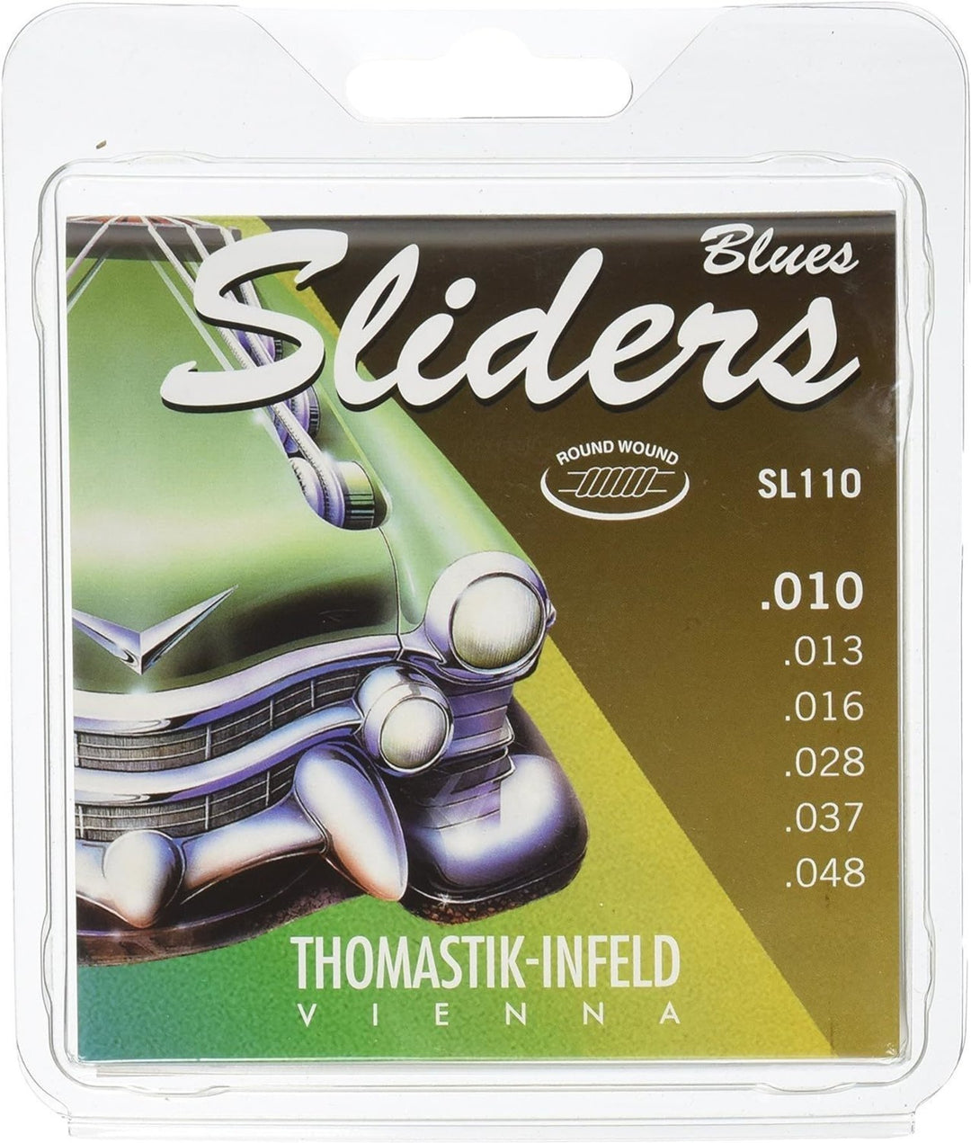 Cordes Thomastik-Infeld pour guitare électrique Sliders Blues Series - Set 010 medium (SL110)
