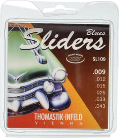 Thomastik-Infeld Cordes pour guitare électrique Sliders Blues series - Set 009 light (SL109)