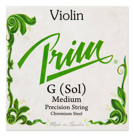 Corde de sol Prim pour violons, acier chromé, medium