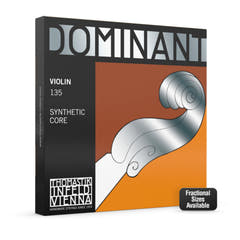 Cordes de Violons Thomastik-Infeld à âme en nylon Dominant - D argent Medium 4/4 (132A)