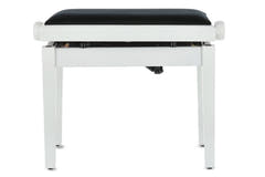 GEWA banquette de piano Deluxe Autolift - White mat