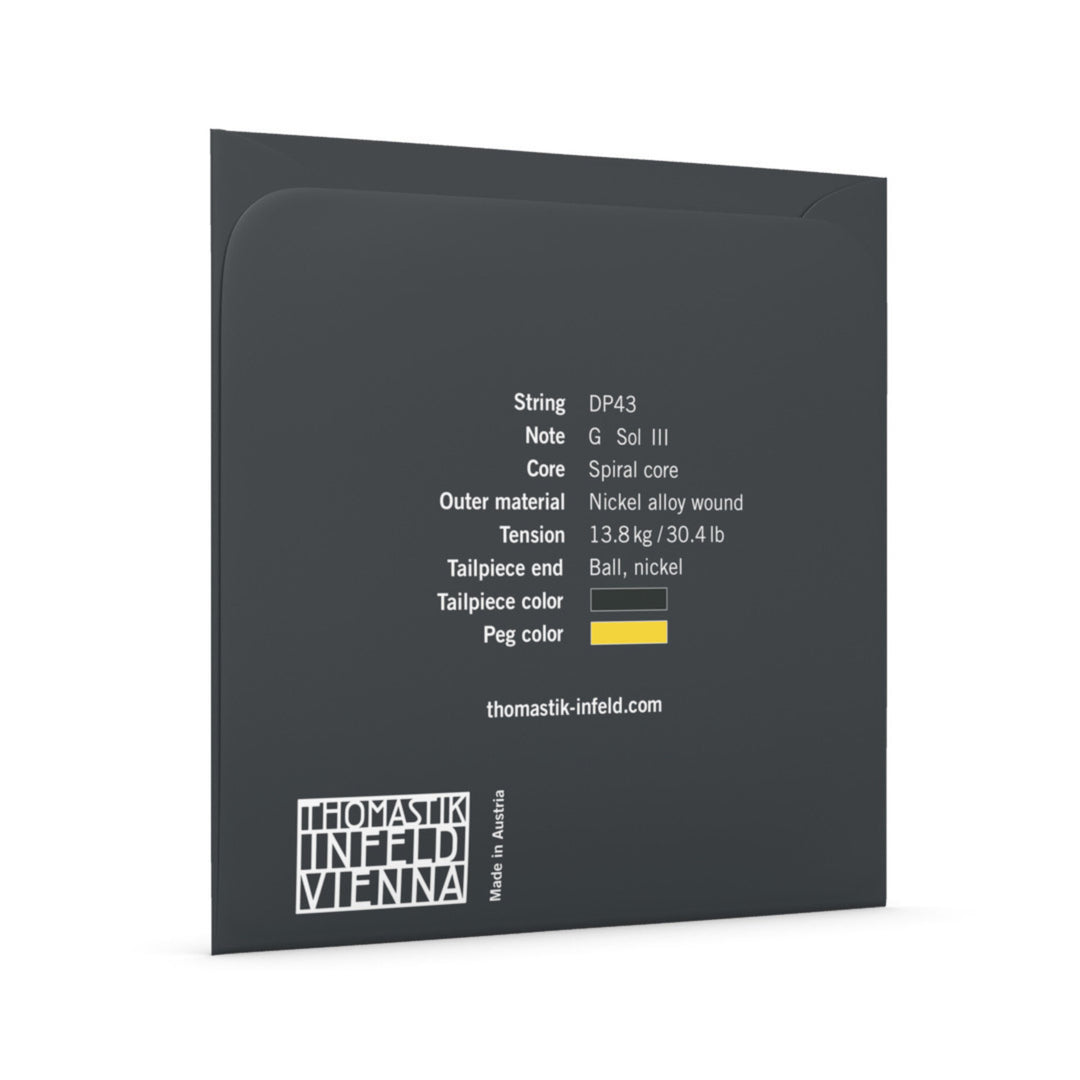 Thomastik-Infeld Cordes de Violoncelle Dominant Pro - G Spiral Core, Nickel (DP43)