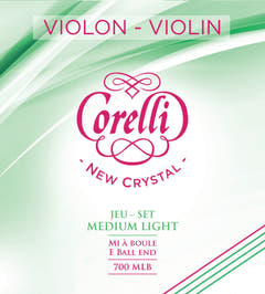 Cordes de violon Corelli New Crystal - Medium-light (700MLB)