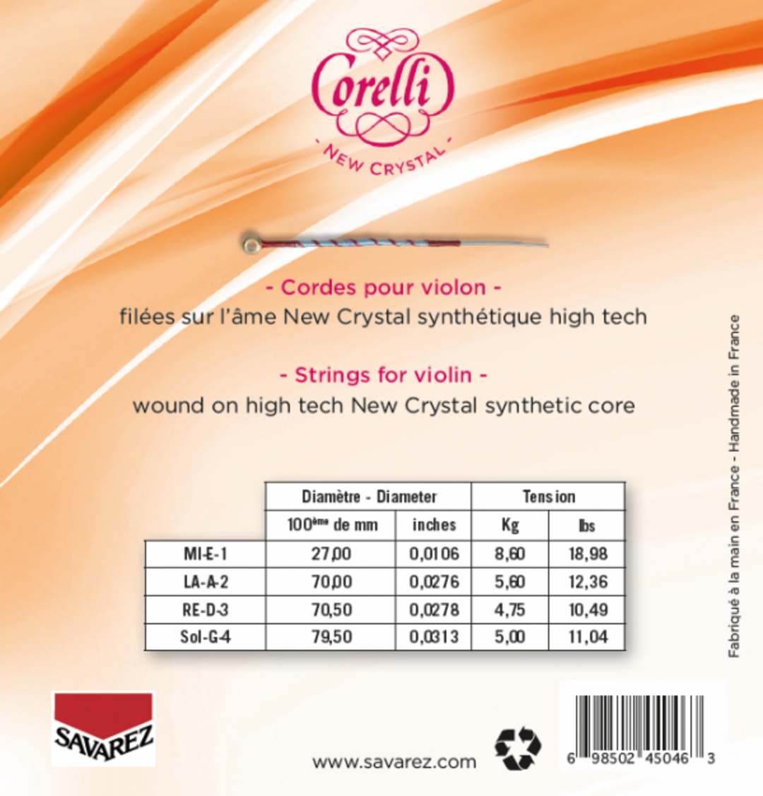 Corelli Violons strings New Crystal - Forte (700F)