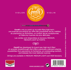 Corelli cordes de Violons Cantiga - Forte (900FB)