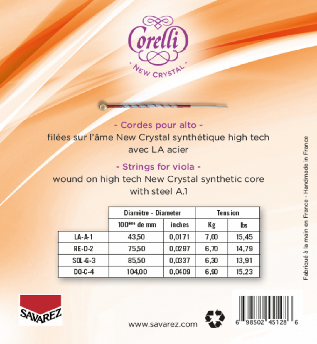 Corelli Strings For Viola New Crystal - Forte (730FB)