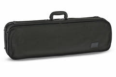GEWA Liuteria Atlanta étui pour violon 4/4, peluche bleue à motif losanges