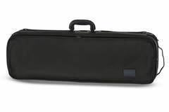 GEWA Liuteria Atlanta étui pour violon 4/4, peluche bleue à motif losanges