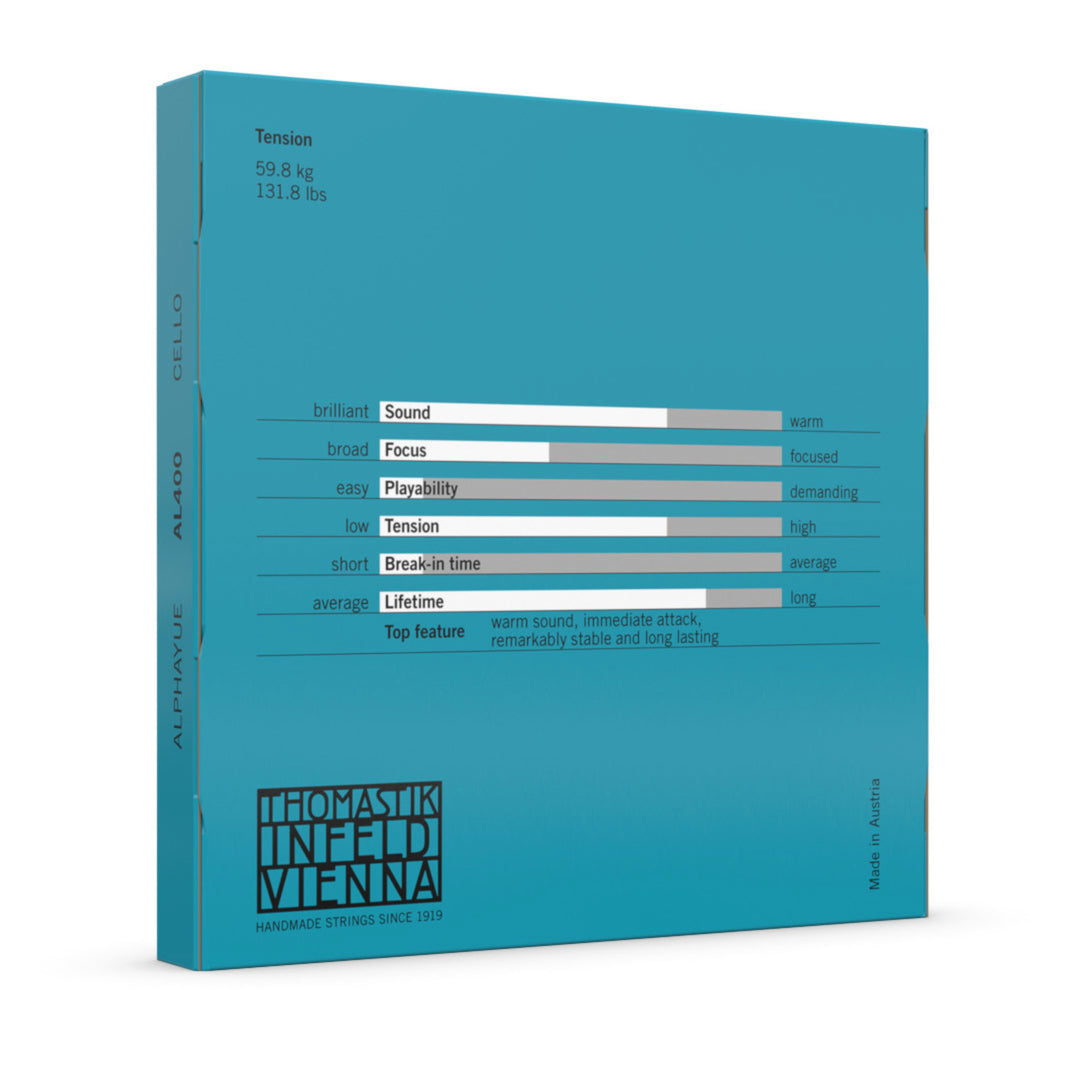 Cordes de violoncelle Thomastik-Infeld Alphayue - Set 4/4 (AL400)