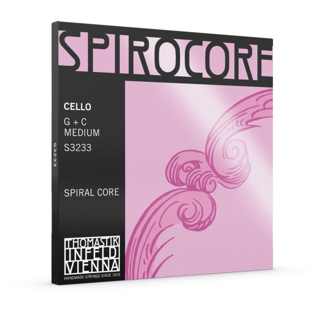 Thomastik-Infeld Cordes de Violoncelle Spirocore à âme spiralée - Set G+C tungstène medium (S3233)