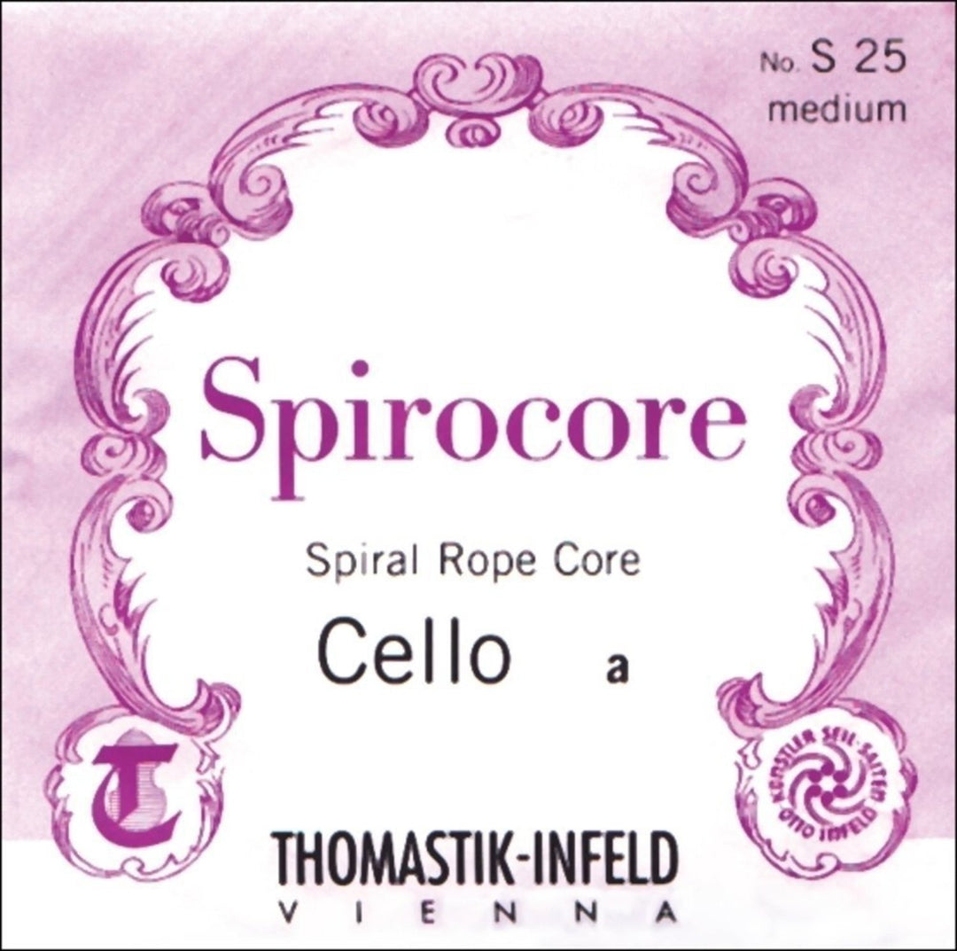 Thomastik-Infeld Cordes de Violoncelle Spirocore à âme spiralée - Medium (S25)