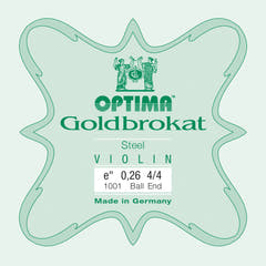 Optima Goldbrokat corde de Mi de violons 4/4, 0,26 mm, boule