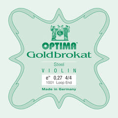 Corde E Optima Goldbrokat pour violons 4/4, 0,27 mm, boule