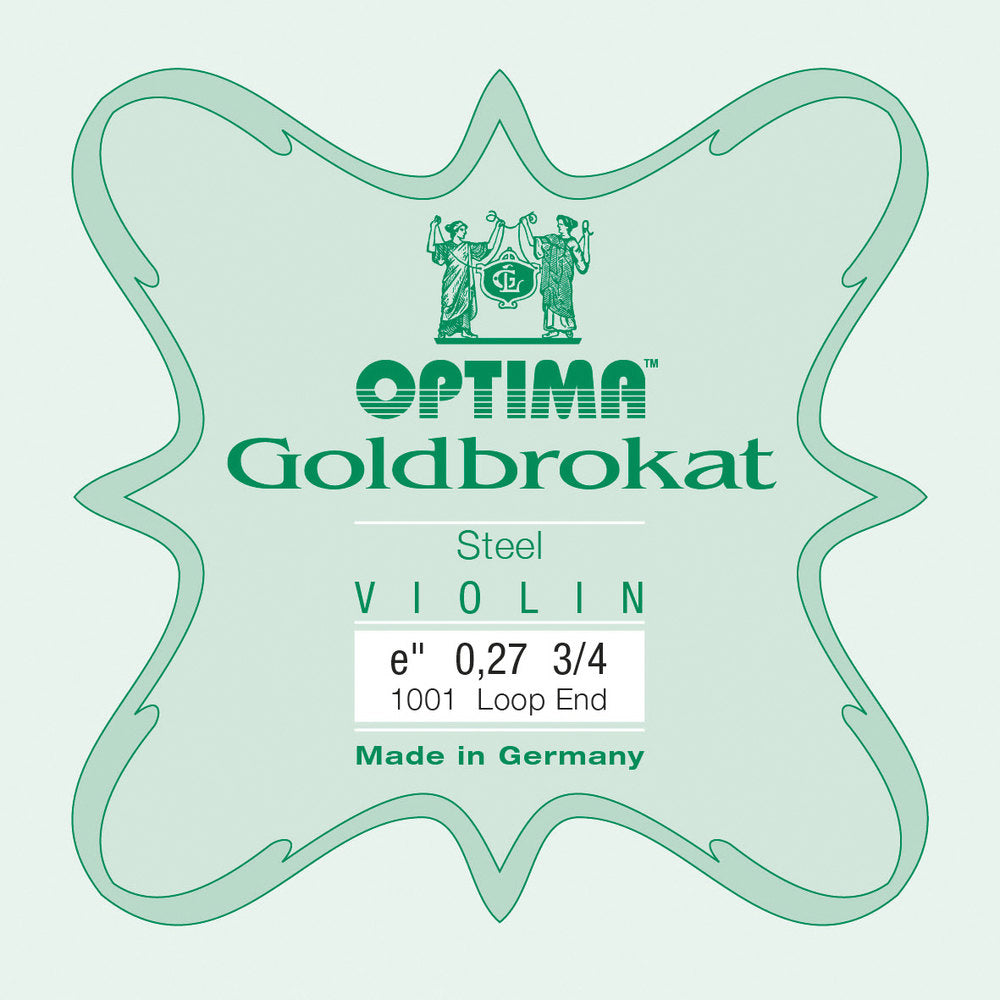 Optima Goldbrokat corde de mi pour violon 3/4, 0,27 mm, boucle