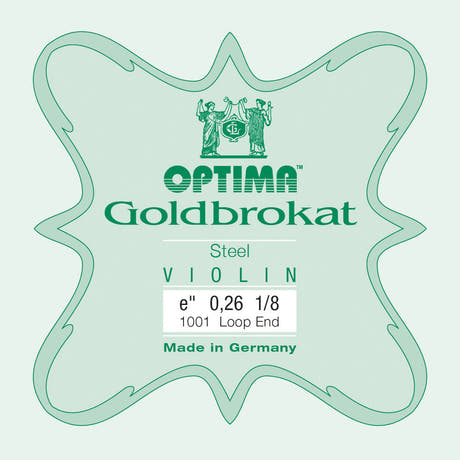 Optima Goldbrokat corde de violons E 1/8, 0,26 mm, boucle