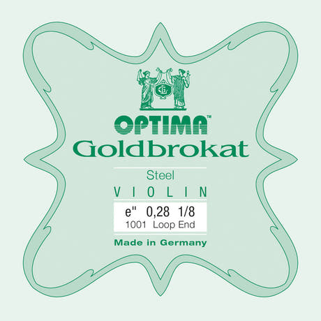 Optima Goldbrokat corde E pour violon 1/8, 0,28 mm, boucle