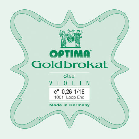Optima Goldbrokat corde de mi pour violons 1/16, 0,26 mm, boucle