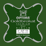 Corde de violon E Optima Goldbrokat Premium 1/2, 0,27 mm, boule
