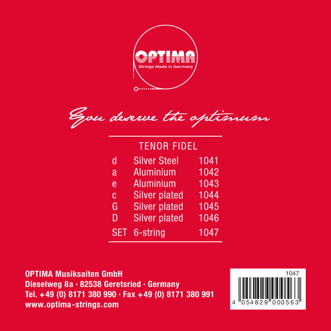 Optima Fidel cordes Steel - Set 6 cordes (1047)
