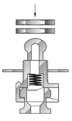 GEWA Ceinture de sécurité F&S - verrouillage de sécurité - doré (Set+)