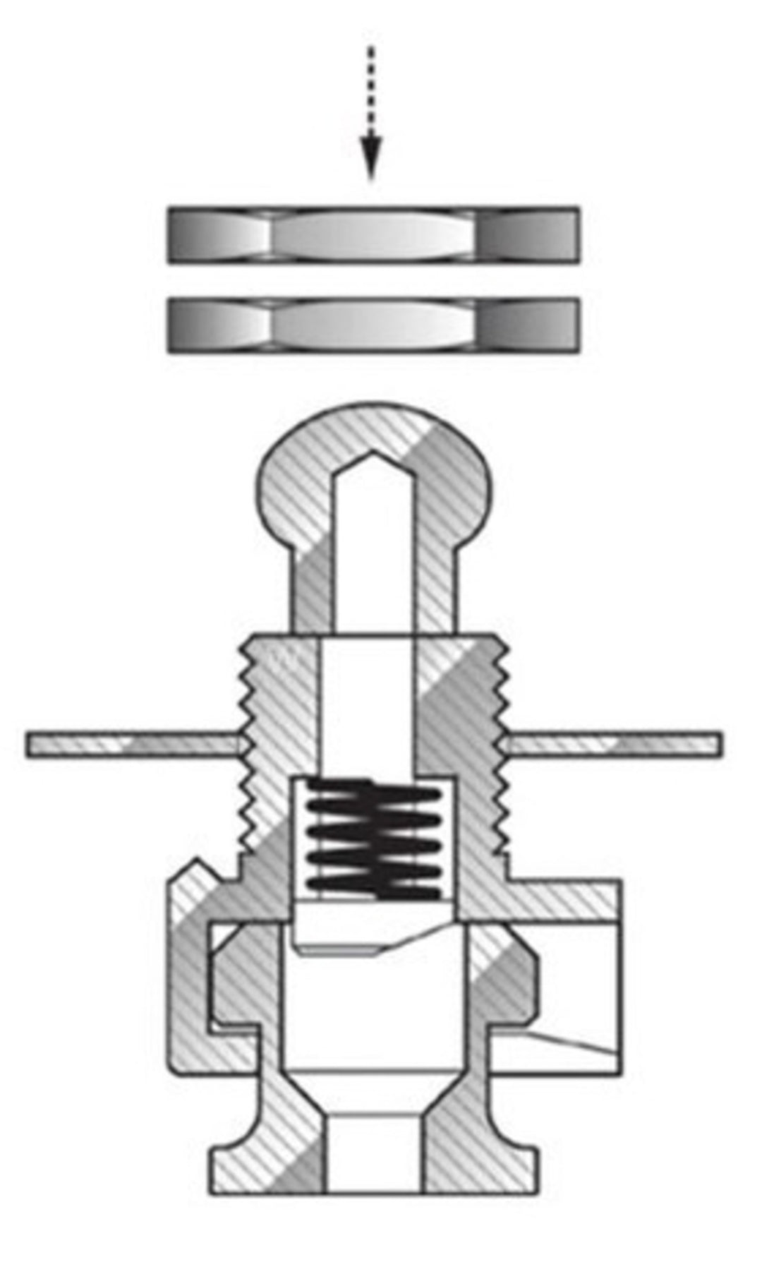 GEWA Ceinture de sécurité F&S - verrouillage de sécurité - doré (Set+)