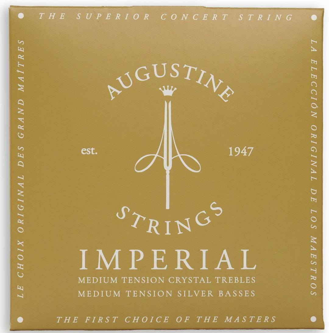 Augustine Cordes pour guitare classique Imperial Crystal Nylon medium - Jeu Imperial Black (medium/low)