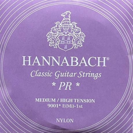 Hannabach 900 E1 corde aiguë, guitare classique, medium/haute tension
