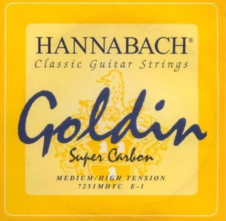Hannabach 725 E1 corde aiguë, guitare classique, medium/haute tension