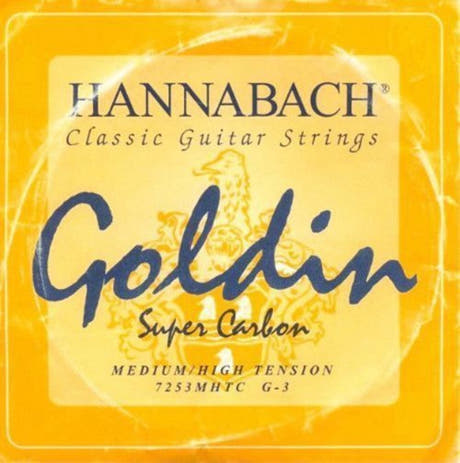 Hannabach 725 G3 corde aiguë, guitare classique, medium/haute tension