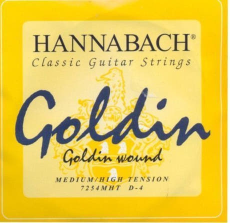 Hannabach 725 D4 corde de basse pour guitare classique, medium/haute tension