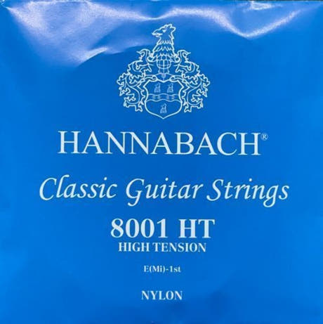 Hannabach 800 E1 corde aiguë pour guitare classique, haute tension
