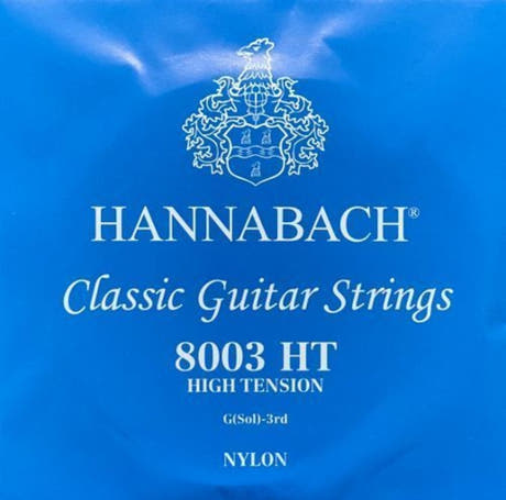 Hannabach 800 G3 corde aiguë pour guitare classique, high tension
