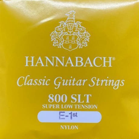 Hannabach 800 E1 corde aiguë pour guitare classique, très faible tension
