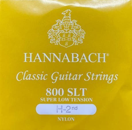 Hannabach 800 H/B2 corde aiguë, guitare classique, super low tension