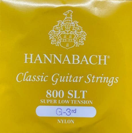 Hannabach 800 G3 corde aiguë pour guitare classique, très faible tension