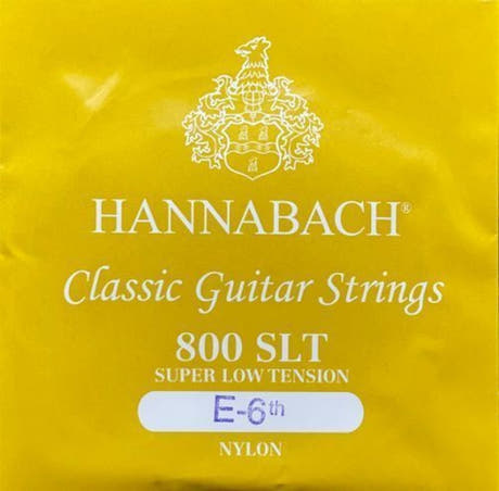 String grave Hannabach 800 E6 pour guitares classiques, tension très faible