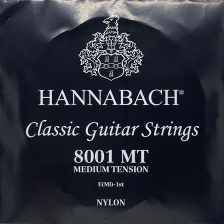 Corde aiguë Hannabach 800 E1 pour guitares classiques, medium tension