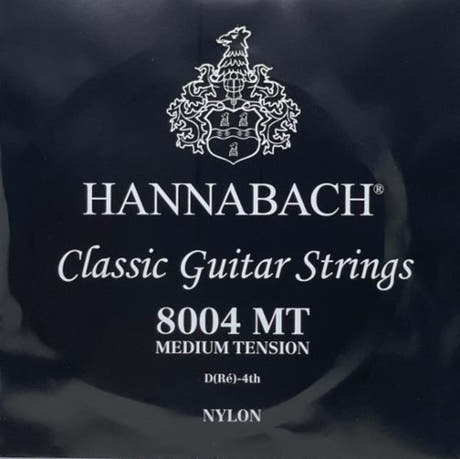 Hannabach 800 corde de basse D4 pour guitares classiques, medium tension