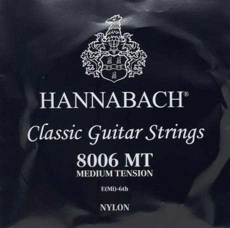Hannabach 800 corde de mi grave pour guitares classiques, medium tension