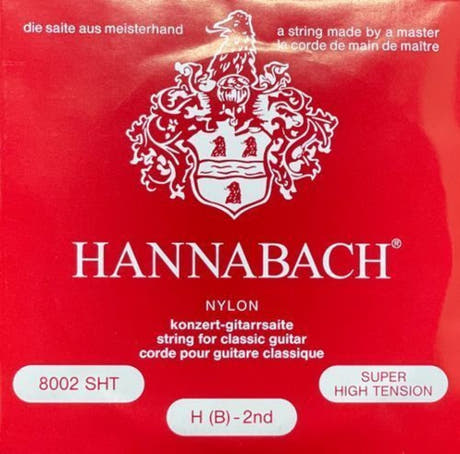 Hannabach 800 H/B2 corde aiguë, guitare classique, super high tension