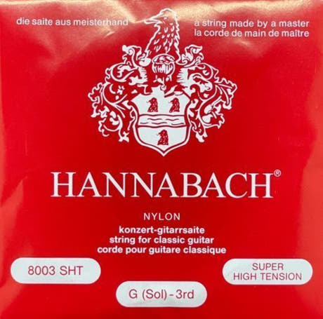 Hannabach 800 G3 corde aiguë pour guitare classique, tension super élevée