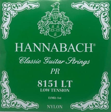 Hannabach 815 corde aiguë E1 pour guitare classique, tension low
