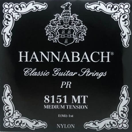 Hannabach 815 E1 corde aiguë pour guitare classique, medium tension