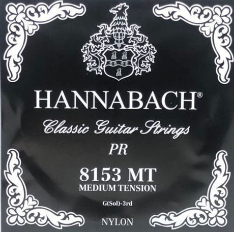 Hannabach 815 G3 corde aiguë pour guitare classique, medium tension