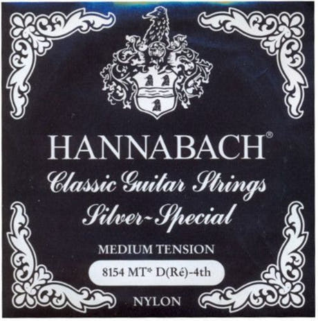 Hannabach 815 corde de basse D4 pour guitare classique, tension medium