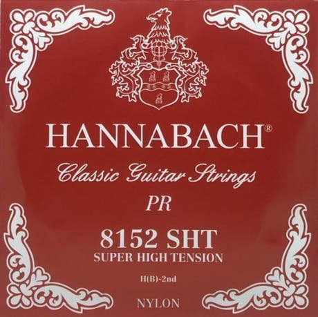 Hannabach 815 H/B2 corde aiguë, guitare classique, super high tension
