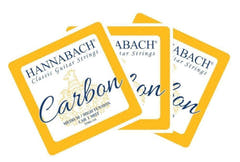 Hannabach Cordes pour guitare classique CARBON Medium/High tension Discant - Jeu de 3 aigus (CAR8MHT)